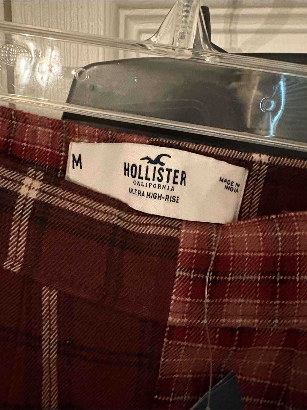 Hollister Red Plaid Pleated Skirt - Picture 4 of 4